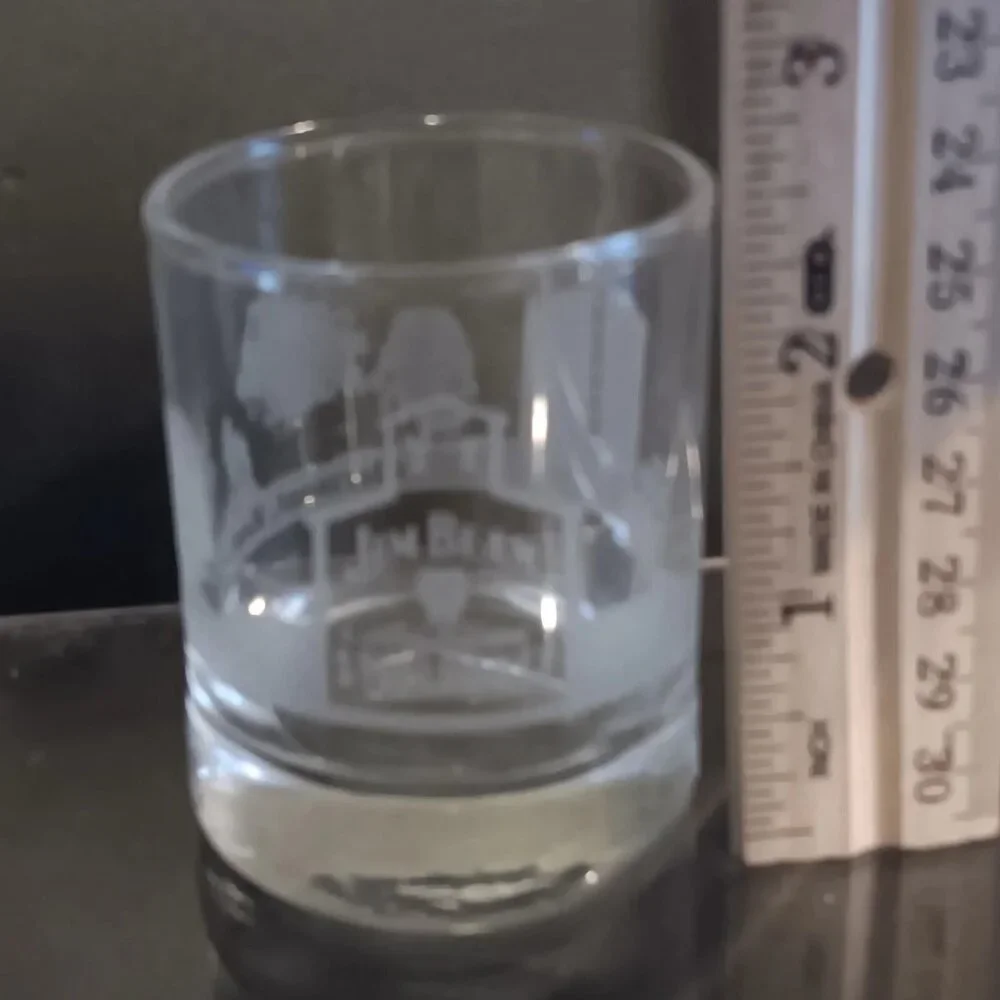 Jim Beam Distillery Double Etched Shot Glass‎ American Stillhouse Clermont KY